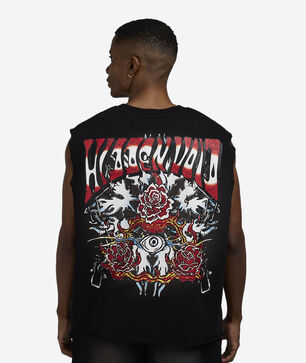 Printed Terry Muscle Tank 