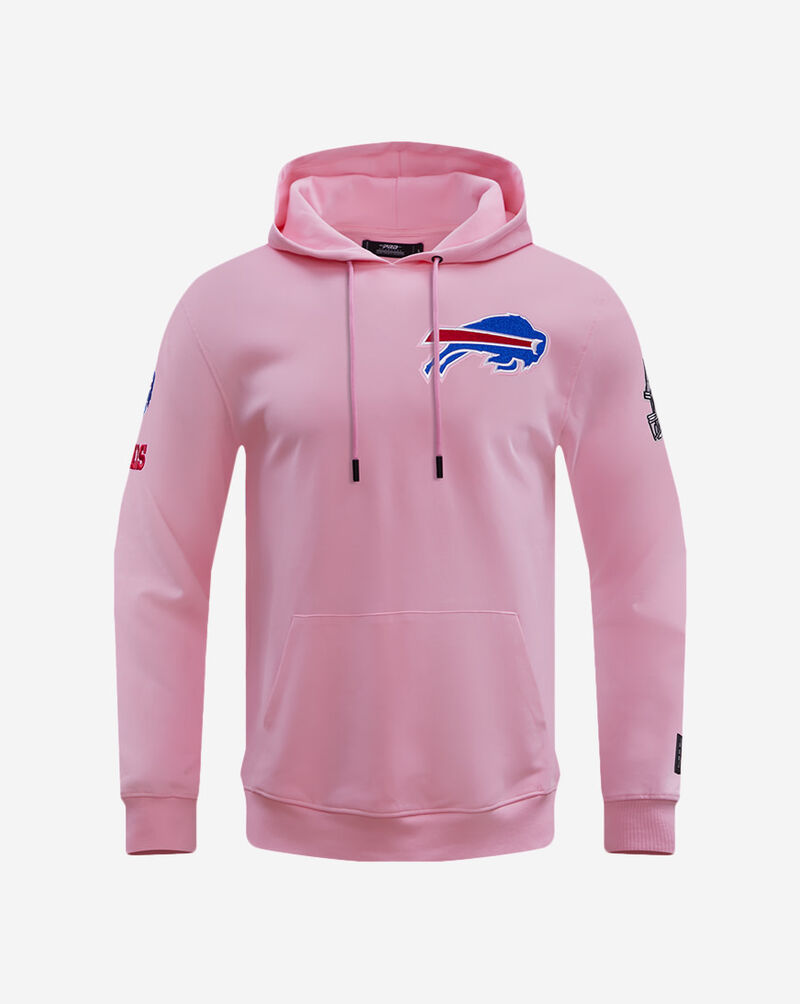 PRO STANDARD Buffalo Bills Classic Chenille Double Knit Pull Over Hoodie FBB5410172-PNK Pink 1