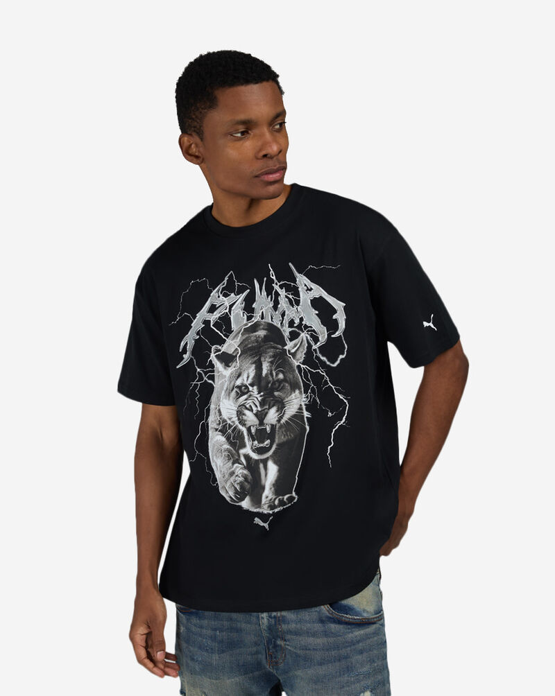 Puma Lightening Cat Tee 639158 Black 1