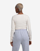 Essentials Ribbed Crop Long Sleeve Tee