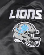 PRO STANDARD Detroit Lions Mash Up Rib Satin Jacket FDL6410476-BLK Black 4