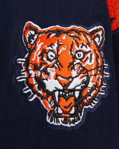 Big Girls' Detroit Tigers Retro Classic Rib Fleece Crewneck