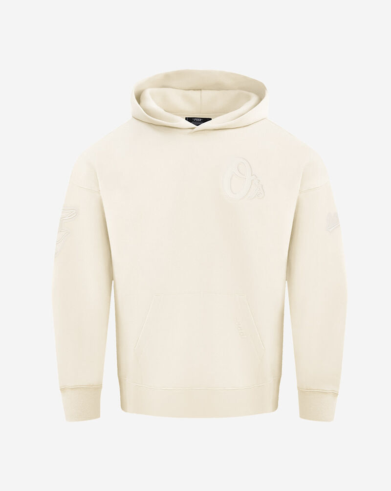 PRO STANDARD Baltimore Orioles Neutral Drop Shoulder Fleece Pull Over Hoodie LBO538310-EGG cream 1