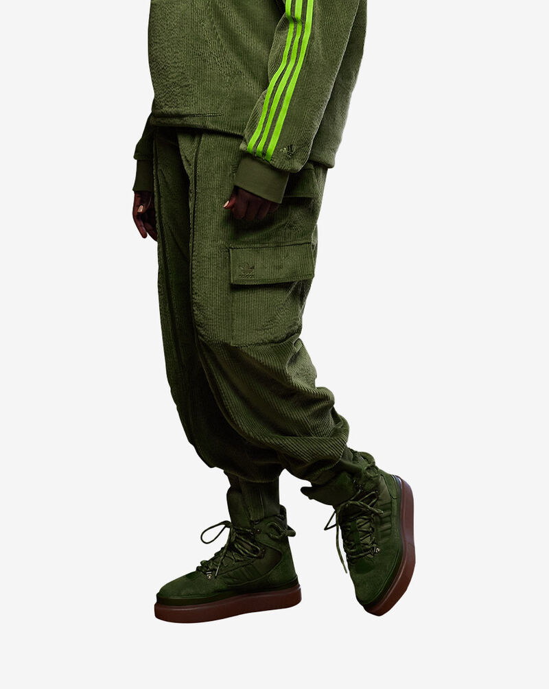 adidas IVY PARK Corduroy Zipper Pants  HM2596 Green 2
