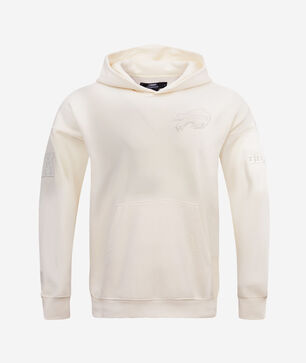 Buffalo Bills Neutral Drop Shoulder Fleece Pull Over Hoodie