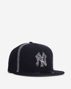 New Era 59Fifty New York Yankees Running Stitch Fitted Hat 60876429 Blue 1