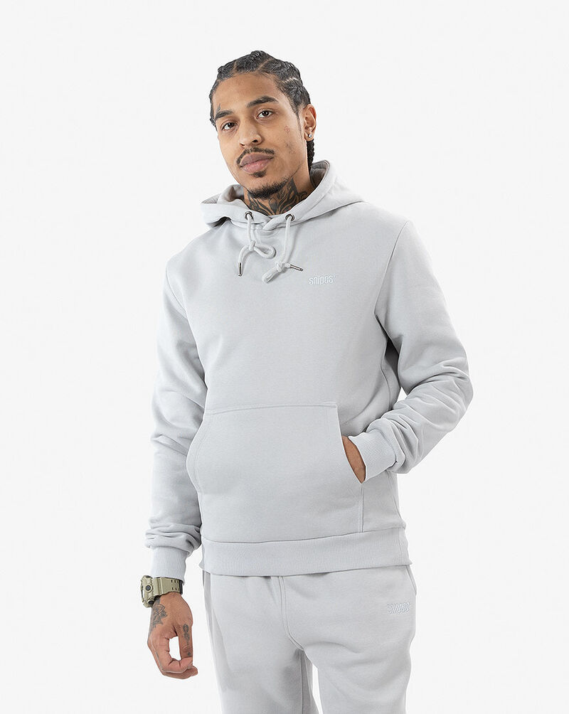 Shop SNIPES Small Logo Essential Hoodie SNQ122002M-HAB grey | SNIPES USA