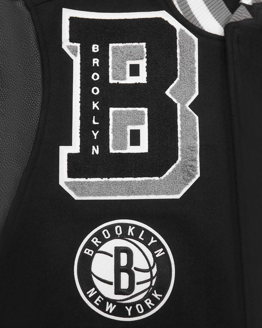 Shop PRO STANDARD Brooklyn Nets Mash Up Rib Wool Varsity