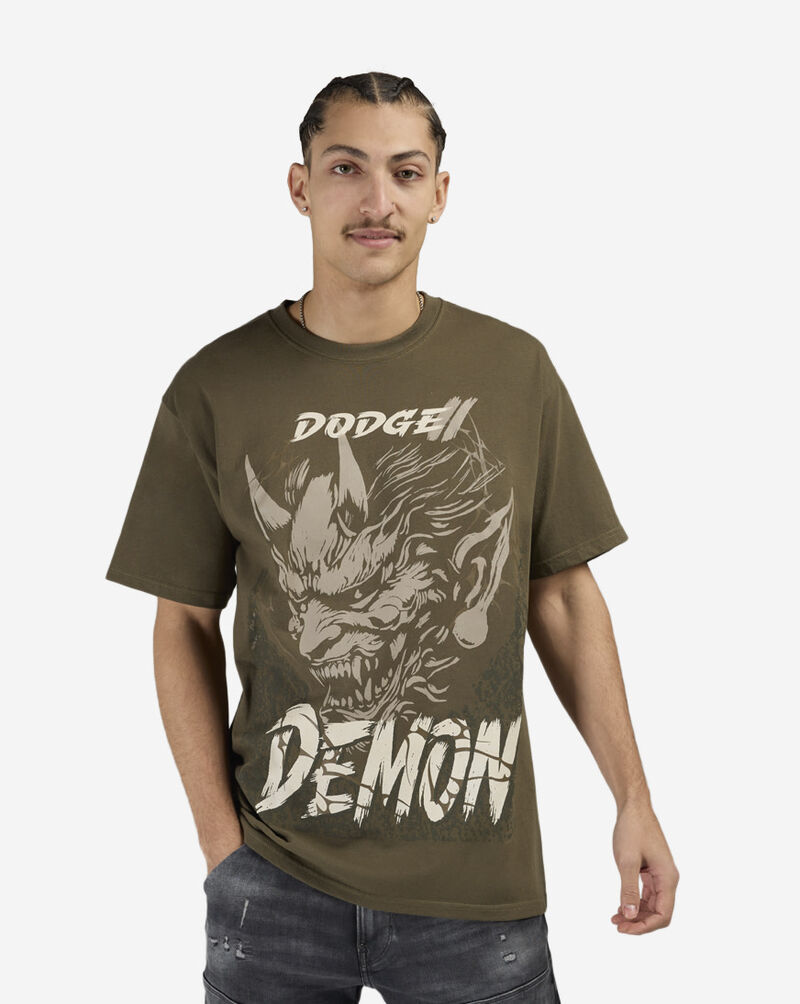Graphic Tees Dodge Demon Tee DGS6TN-210JK-OLV Green 1