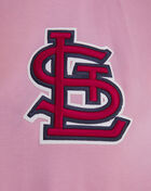 PRO STANDARD St. Louis Cardinal Classic Chenille Double Knit Pull Over Hoodie  LSC531625-PNK Pink 4