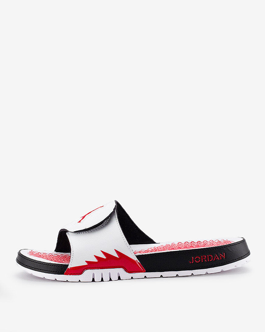 red jordan slides