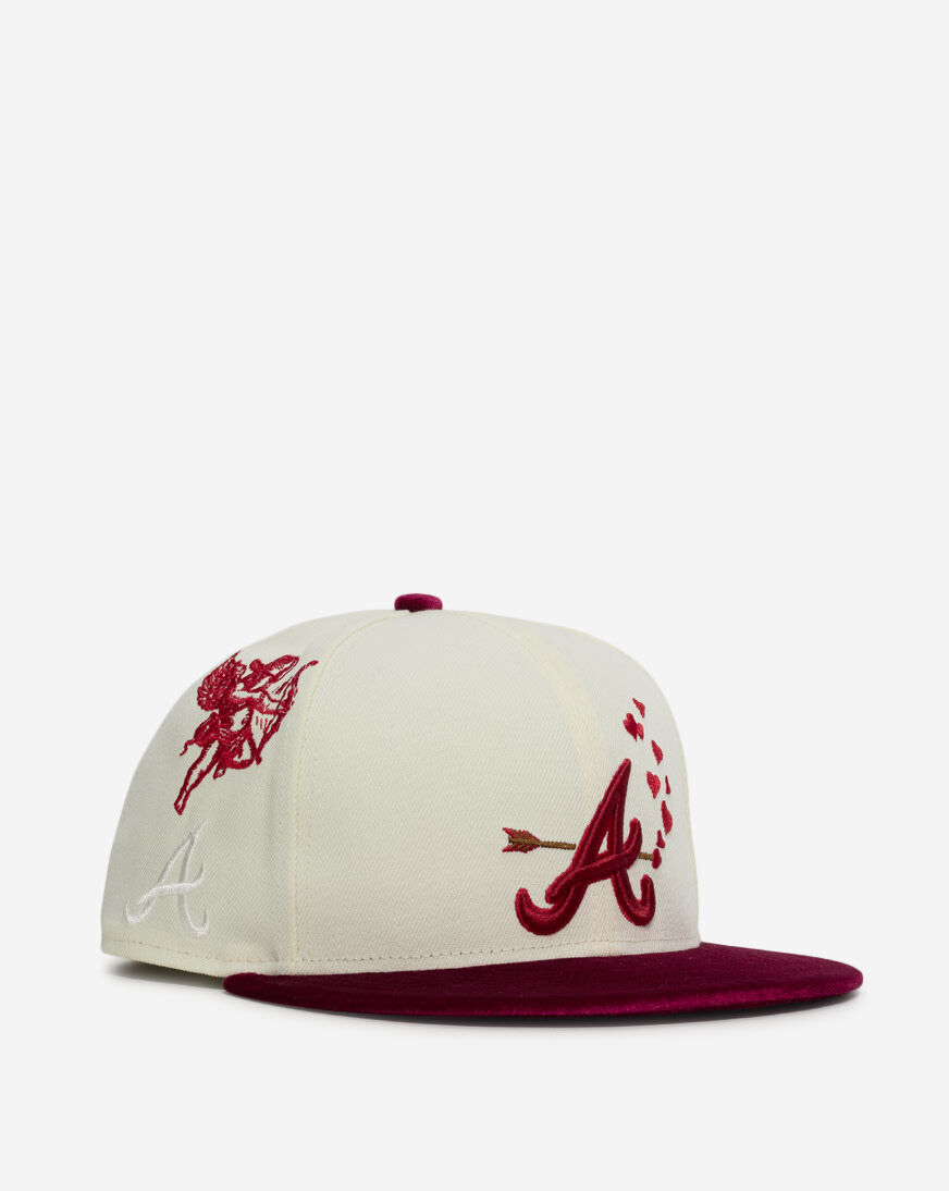 Shop New Era 59Fifty Atlanta Braves V-Day Fitted Hat 60876426