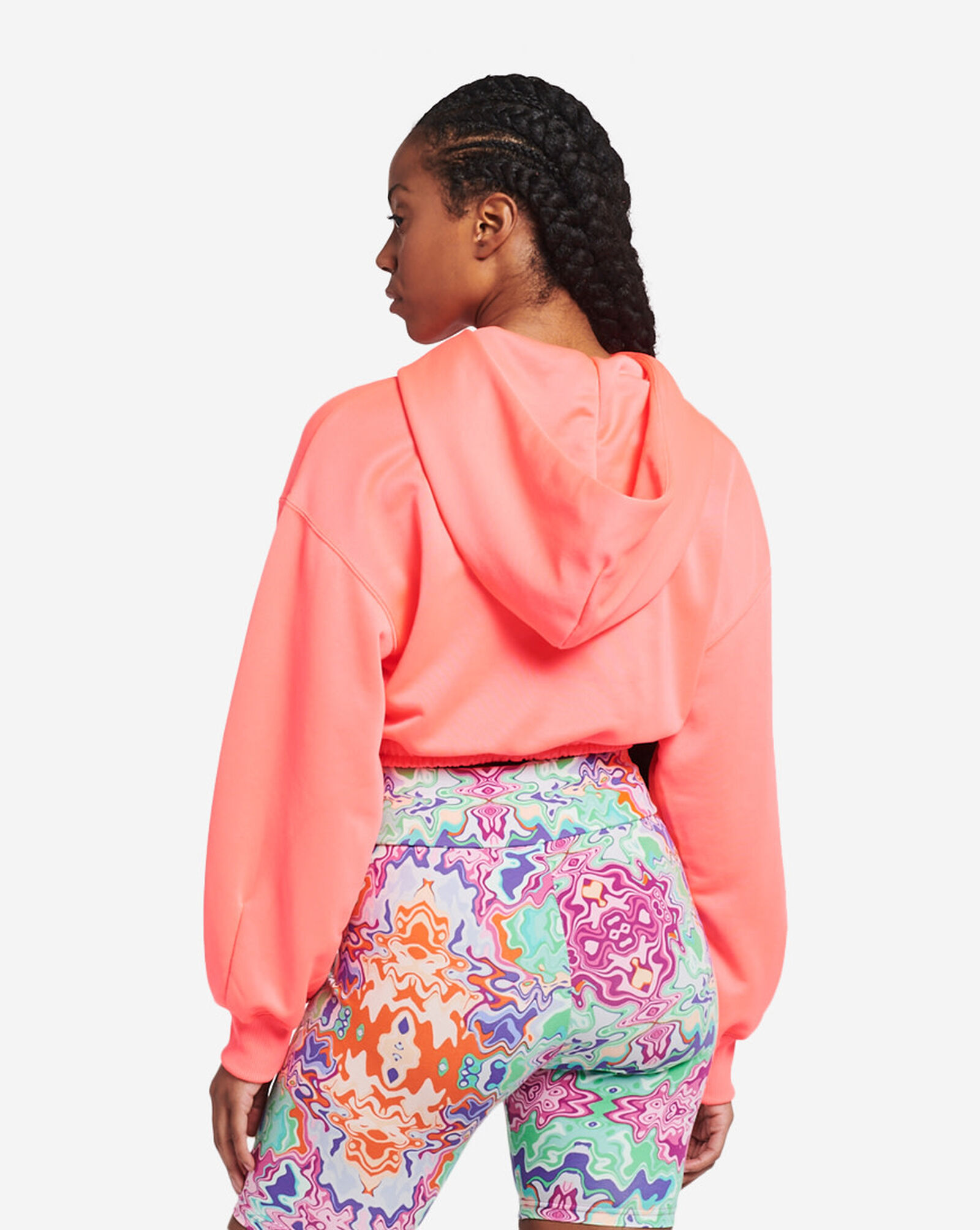 Puma pink crop hoodie Clearance