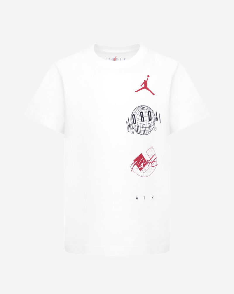 Jordan Little Kids' Air Globe Tee 85D121-001 White 1