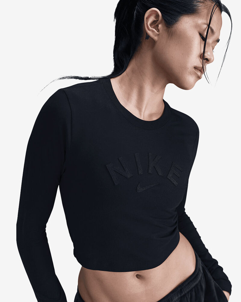 Nike NSW Chill Crop Knit T-Shirt HQ1702-010 Black 3