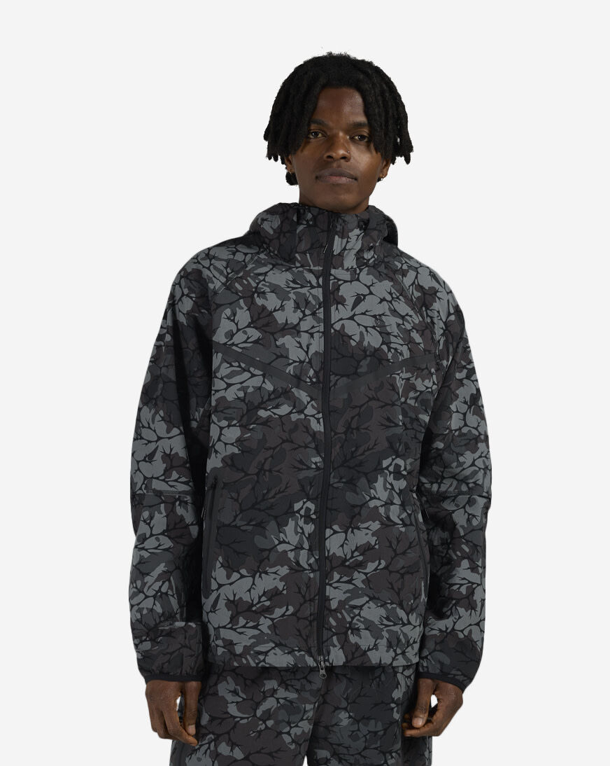 Shop Nike Tech Woven Full-Zip Windrunner Jacket IF0915-010 black