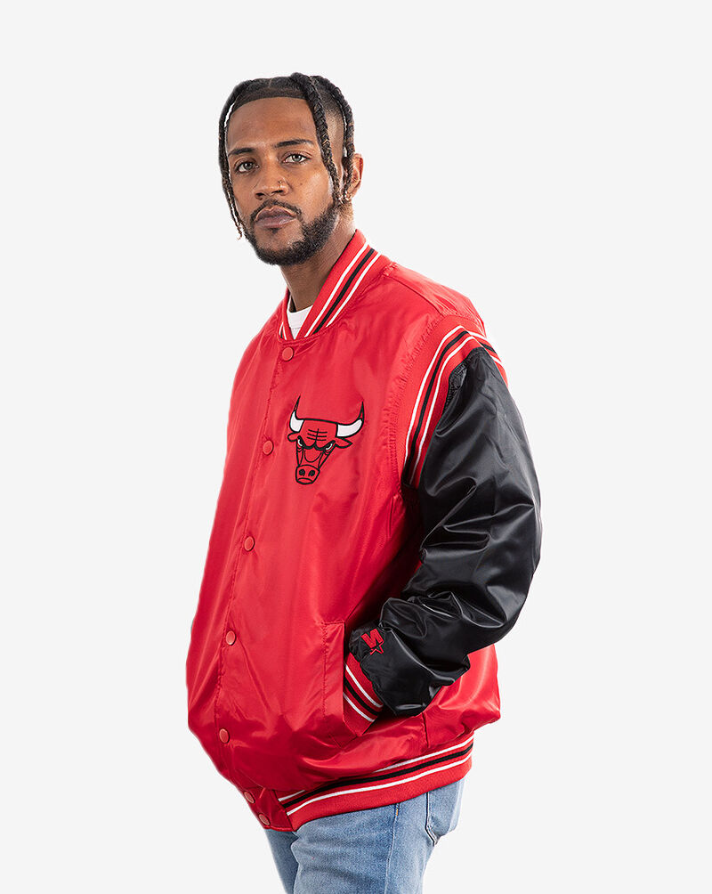 Starter Chicago Bulls Enforcer Varsity Jacket 030738CGB Red 2