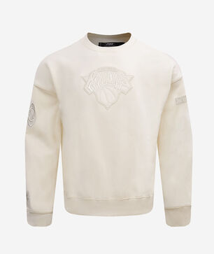 New York Knicks Neutral Drop Shoulder Fleece Crewneck