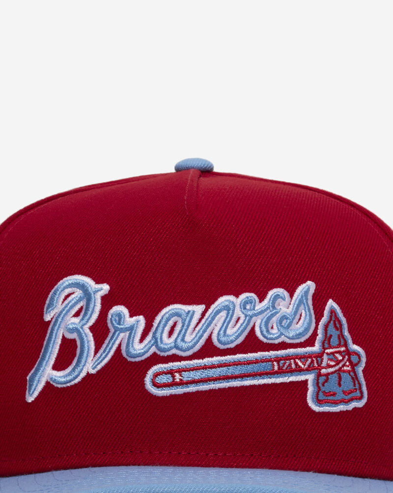 New Era 9Fifty Atlanta Braves Snapback Hat 70956204 Red 2