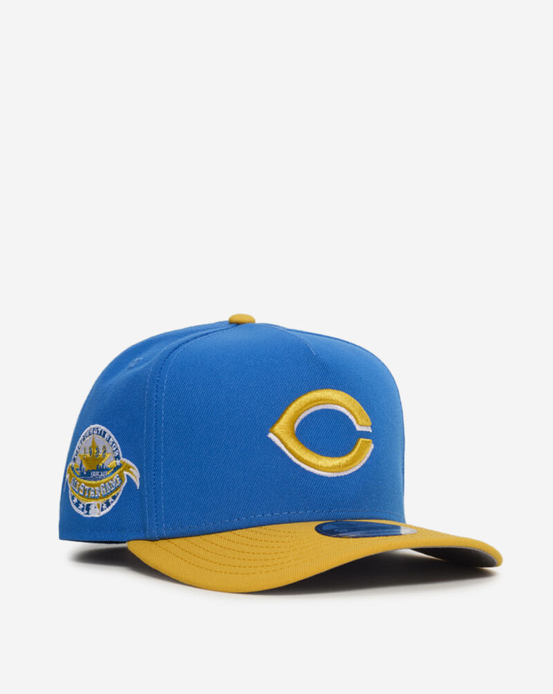 New Era 9Fifty Cincinnati Reds A-Frame Snapback Hat 71002393 Blue 1