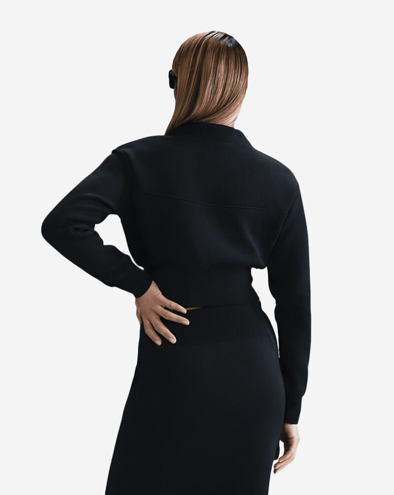 Nike NSW Tech Fleece Cropped 1/2-Zip Top HJ1031-010 Black 2