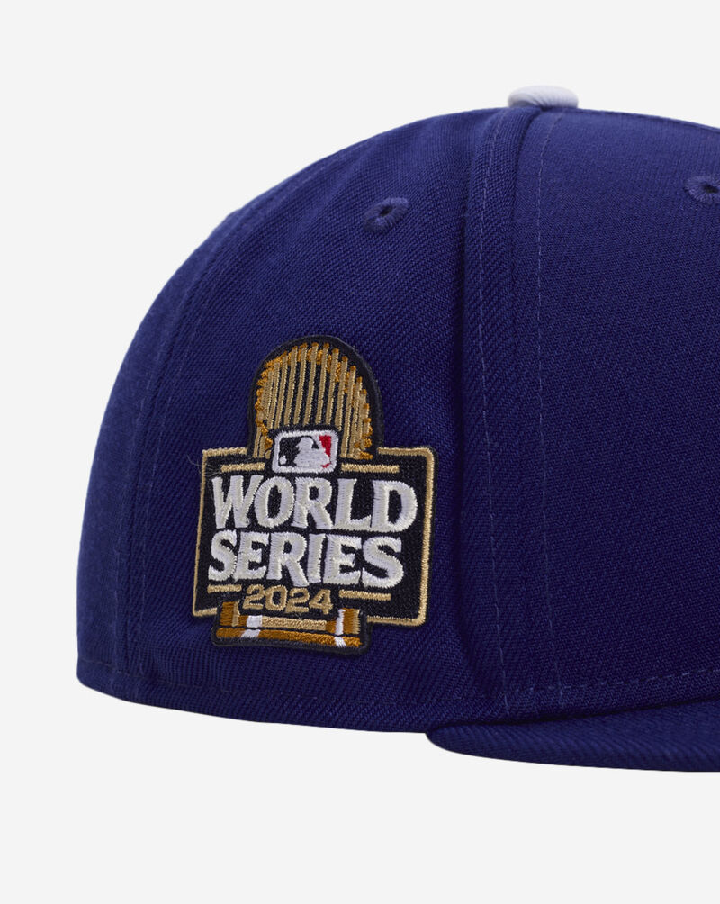 New Era 59Fifty Los Angeles Dodgers World Series Patch Fitted Hat 14517871 Blue 2