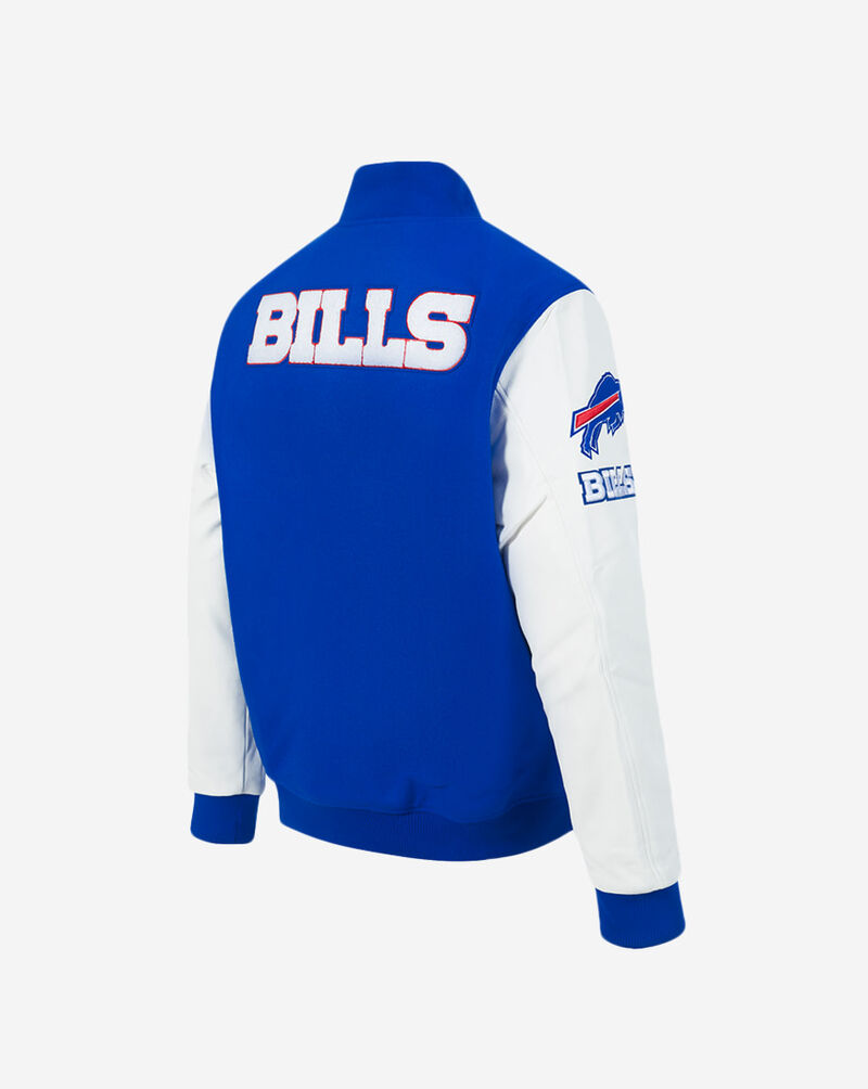 PRO STANDARD Buffalo Bills Classic Wool Varsity Jacket FBB641147-RWH Blue 3
