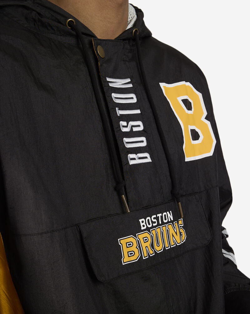 Mitchell  Ness Boston Bruins Team OG 2.0 Logo Anorak Windbreaker OJPO6619-BBNYYPPPBLCK Black 3