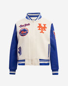 New York Mets Retro Classic Rib Wool Varsity Jacket