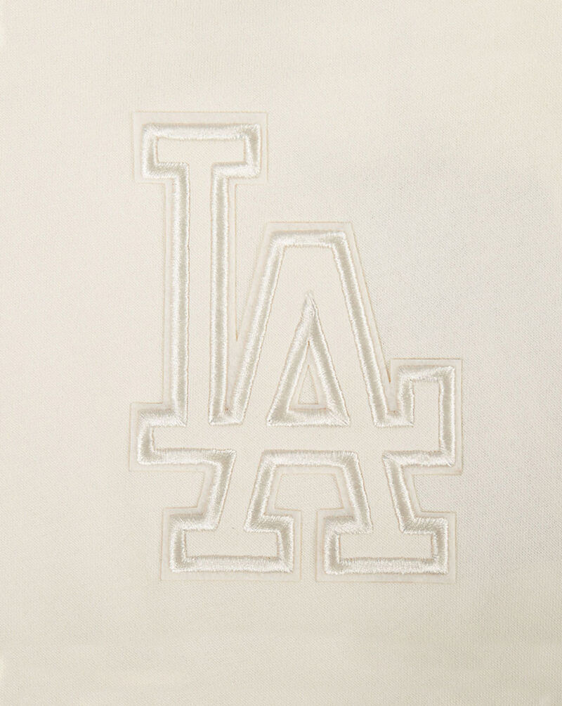 PRO STANDARD Big Boys' Los Angeles Dodgers Neutral Fleece Crewneck LLDB5315083-EGG cream 2