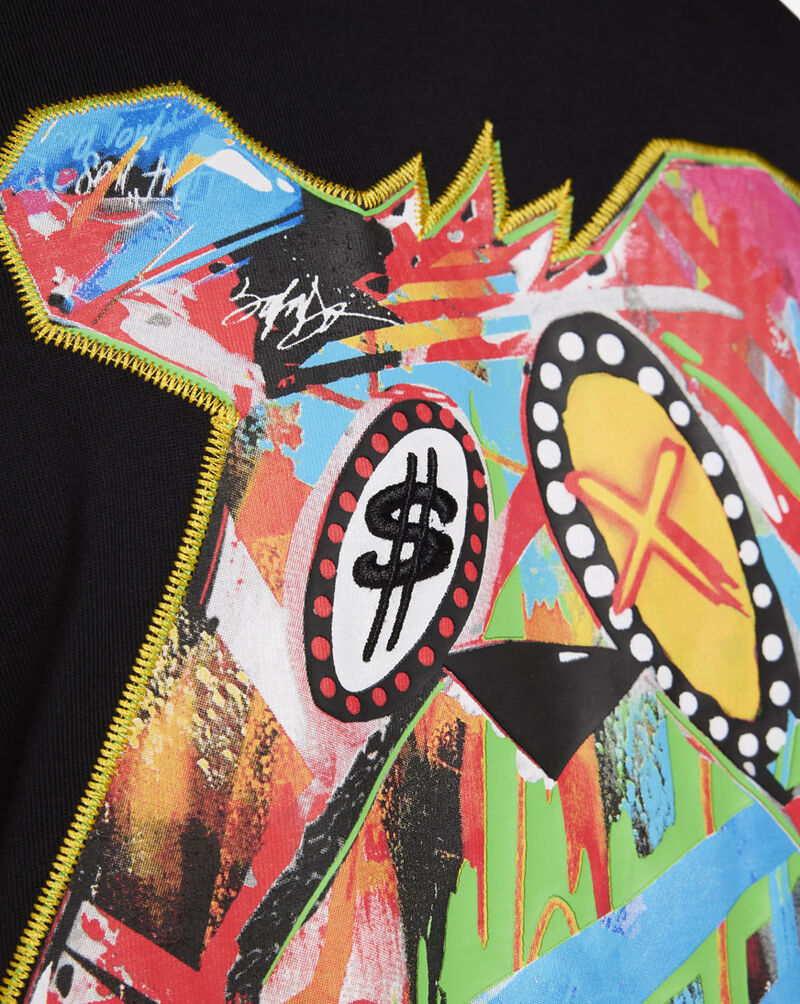 King Saladeen Abstract Money Bear Tee KS003-BLK Black 4