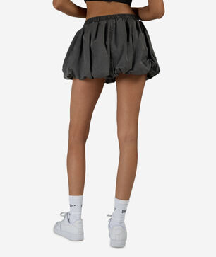 Washed Nylon Bubble Skirt