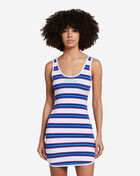 Go Lydia Printed Stripe Dress