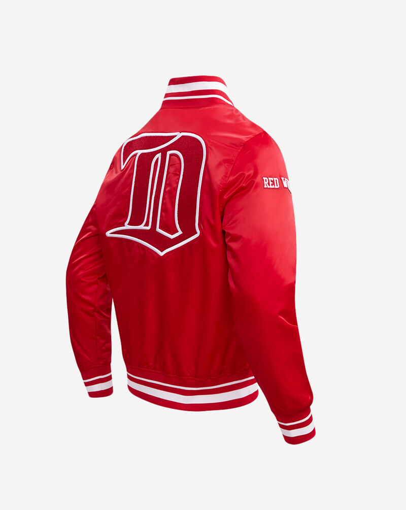 PRO STANDARD Detroit Red Wings Retro Classic Rib Satin Jacket HDR667541-RED Red 3