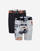 Nike Big Kids' 2PK Printed Long Boxer Briefs 9N1222-001 Black 1
