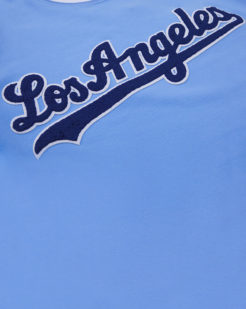 PRO STANDARD Los Angeles Dodgers Classic Chenille Double Knit Tee LLD131900-UNI Blue 4
