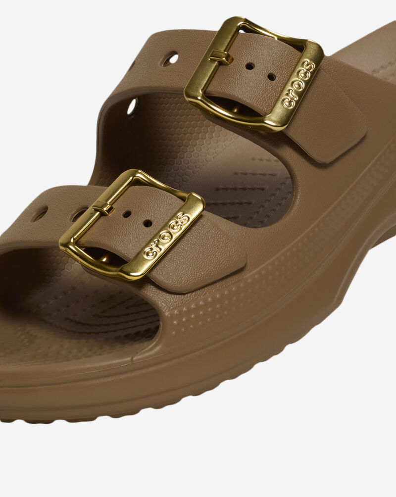 Crocs Saturday Metallic Buckle Sandal 213316-2EY Beige 8