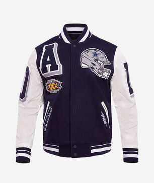 Dallas Cowboys Mash Up Rib Wool Varsity Jacket