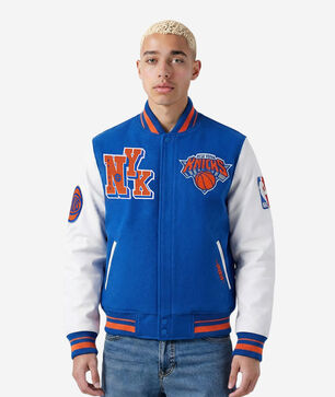 New York Knicks Best Of Men's Leather Varsity Jacket