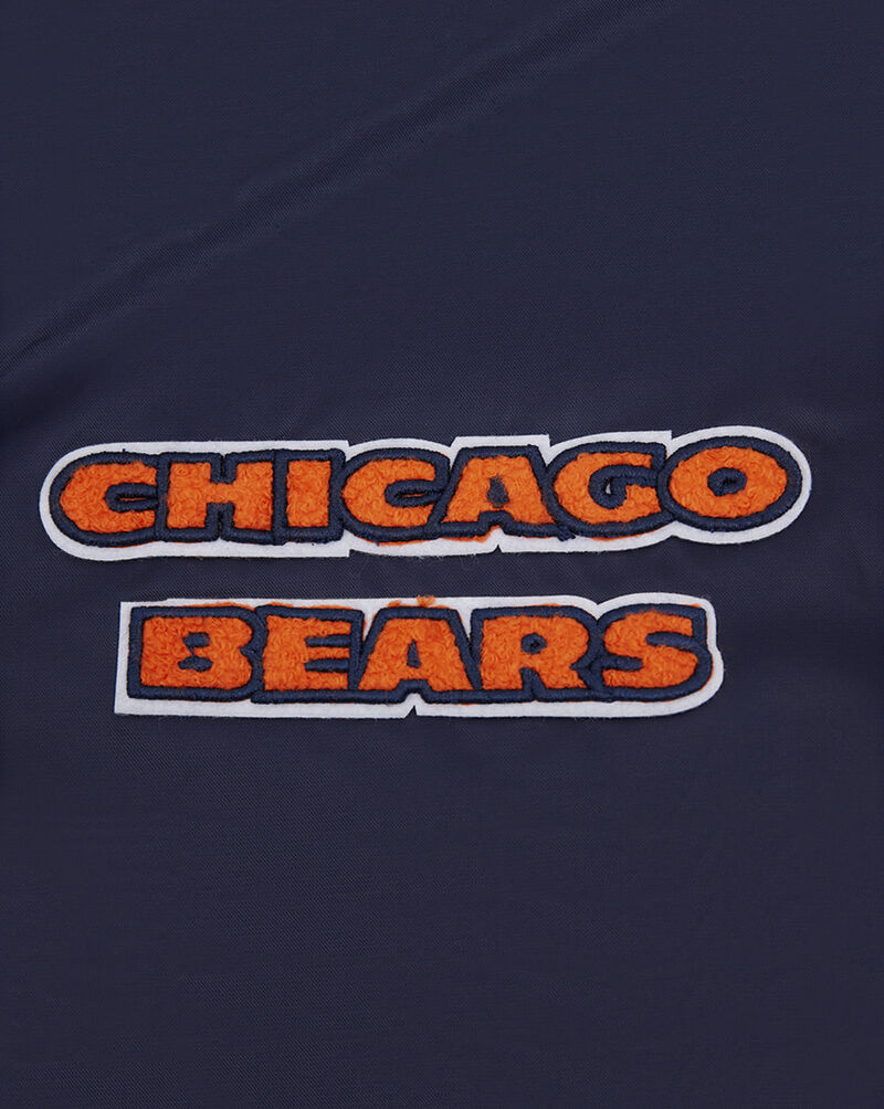 PRO STANDARD Chicago Bears Retro Classic Rib Satin Jacket  FCHU44000-MOM Blue 4