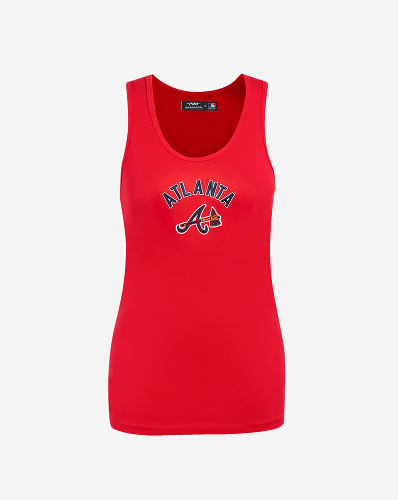 PRO STANDARD Atlanta Braves Classic Relaxed Fit Racerback Tank Top LABA37208-RED Red 1