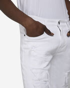 Smoke Rise Distressed Rip and Repair Denim Shorts JS21121SNZ-WHT White 3