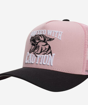 Proceed With Caution Twill Mesh Trucker Hat