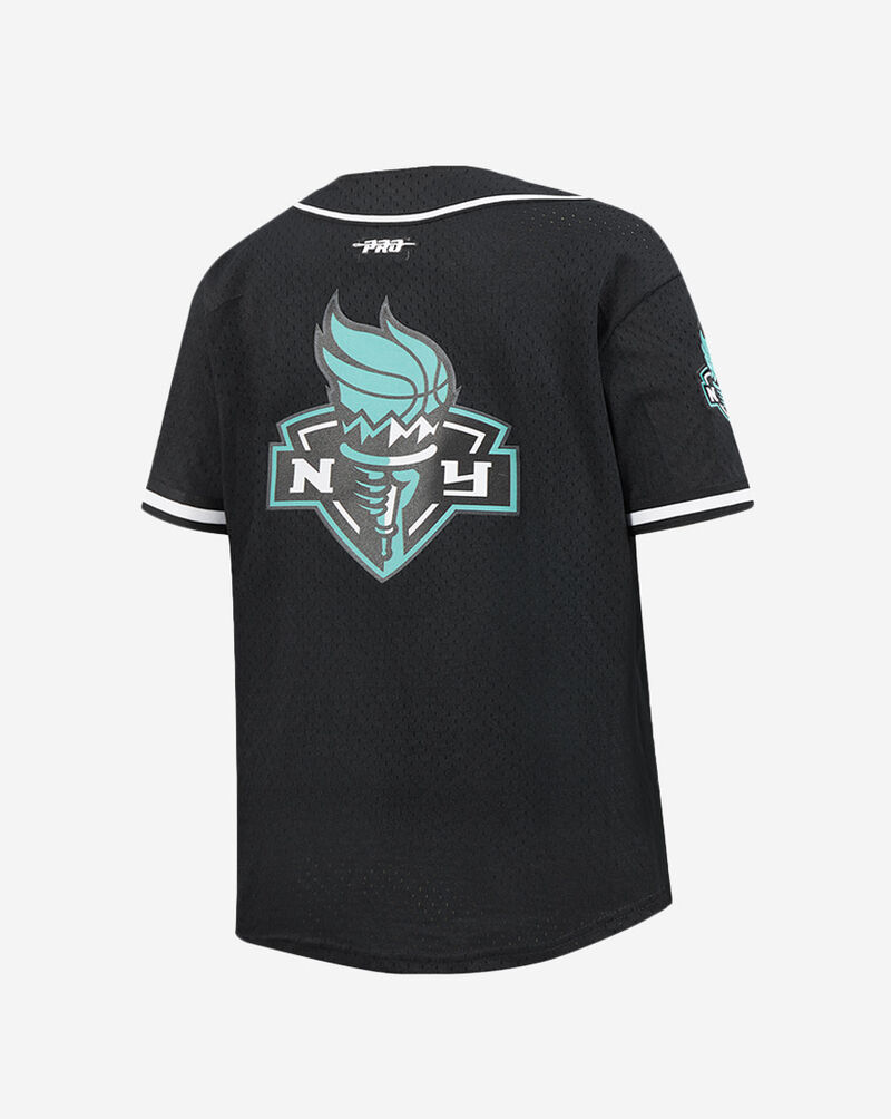 PRO STANDARD Big Boys' New York Liberty Classic Mesh Button-Down Shirt WNLB170065-BLK Black 3