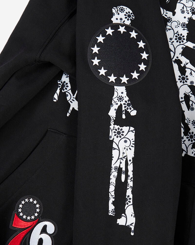 PRO STANDARD Philadelphia 76ers Day of The Dead hoodie BP71515948-BLK Black 4