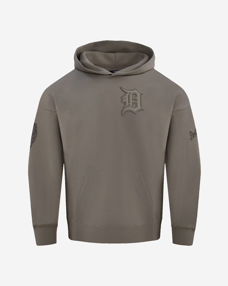 PRO STANDARD Detroit Tigers Neutral Drop Shoulder Fleece Pull Over Hoodie LDT537628-DKT Brown 1