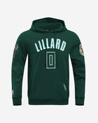 Milwaukee Bucks Damian Lillard #0 Classic Double Knit Pullover Hoodie