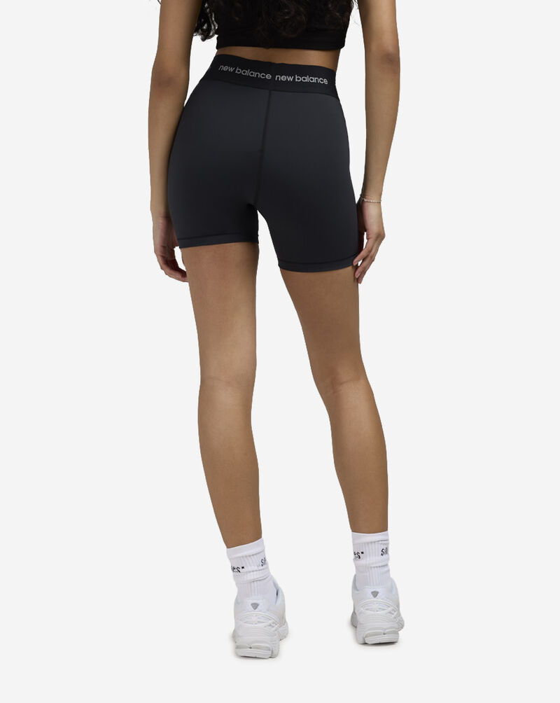 New Balance NB Sleek High Rise Banded 5in Sport Shorts WS51182-BK Black 2