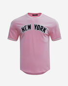 PRO STANDARD New York Yankees Short Sleeve Classic Chenille Double Knit Tee  LNY131891-PNK Pink 1