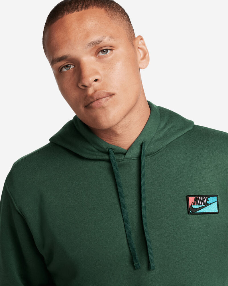 Nike NSW Club Plus Pullover Graphic Patch Hoodie FB8439-323 Green 4